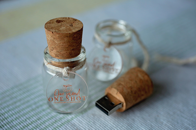 Glass And Cork USB Drive