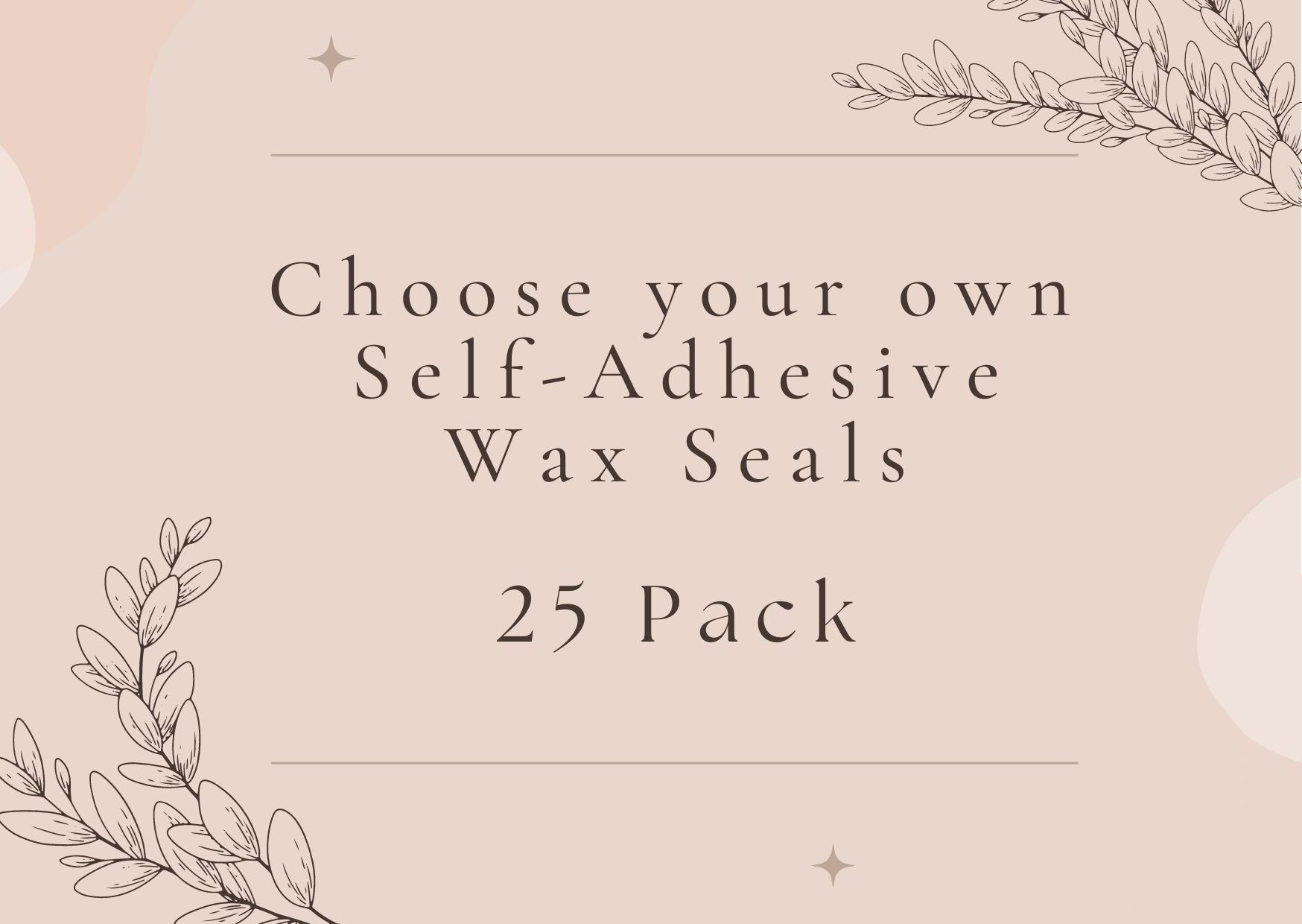 Self-Adhesive Wax Seals 25mm – 25 Pack