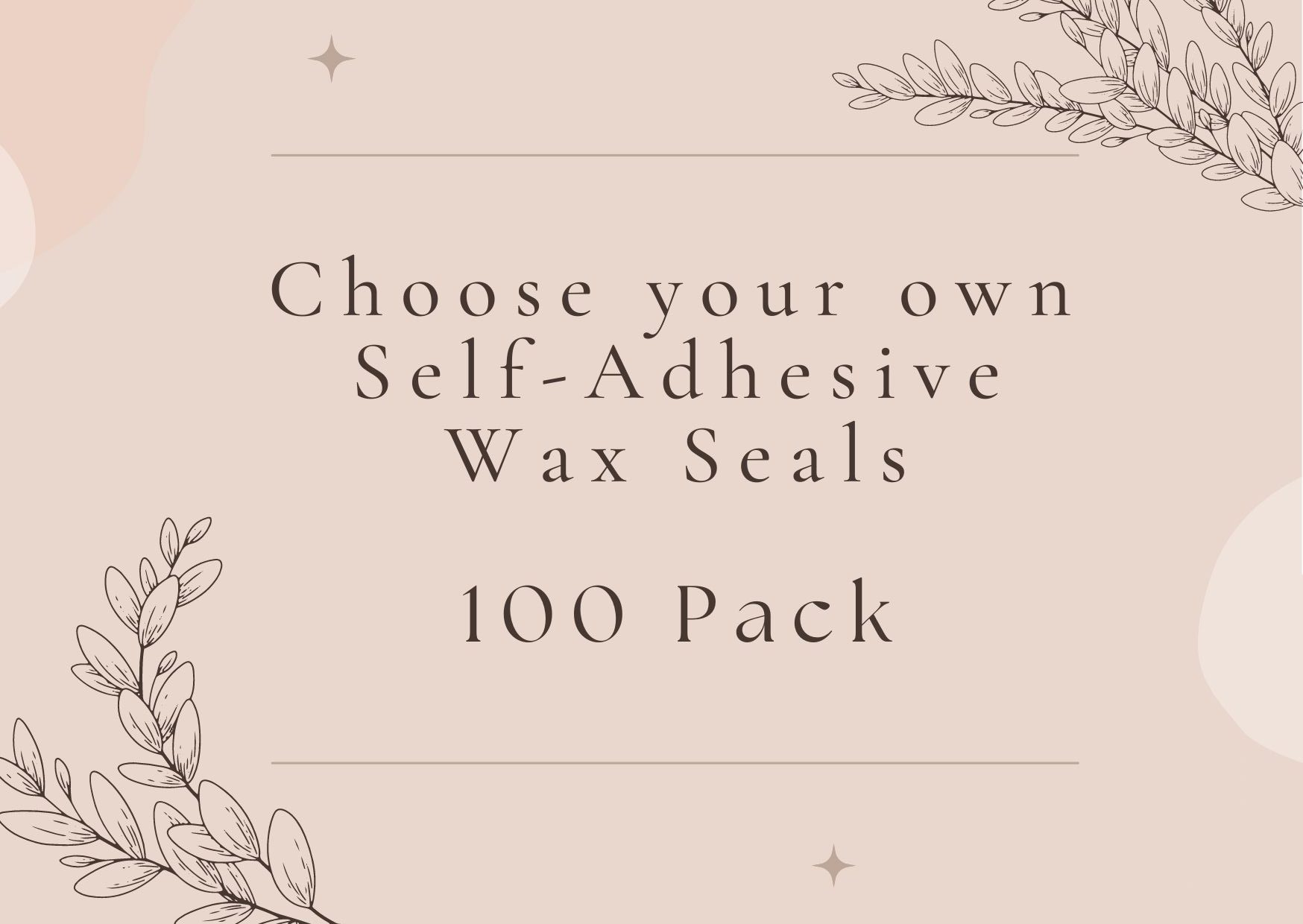 Self-Adhesive Wax Seals 25mm – 100 Pack