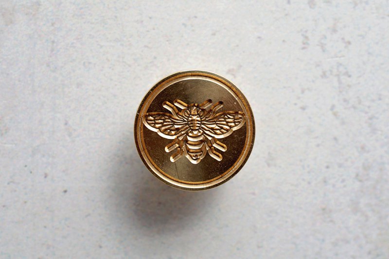 Brass Wax Seal Stamp – Bee