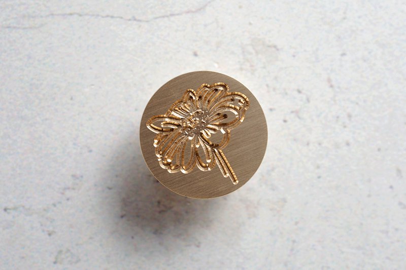 Brass Wax Seal Stamp – Daisy