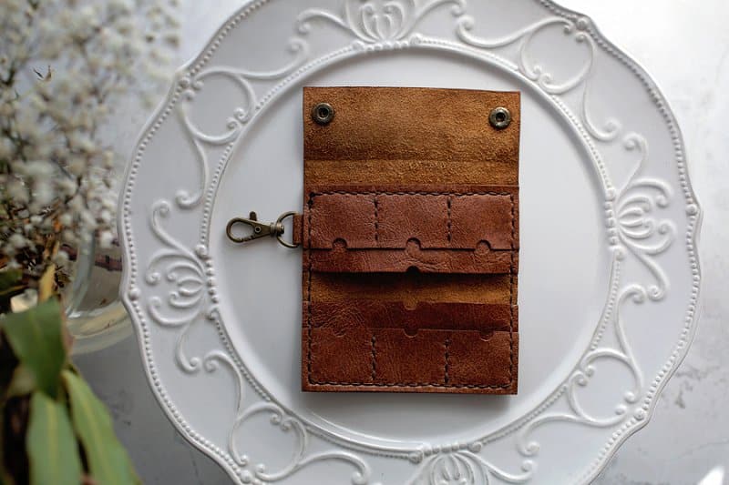 Genuine Leather Card Holder (6x SD)