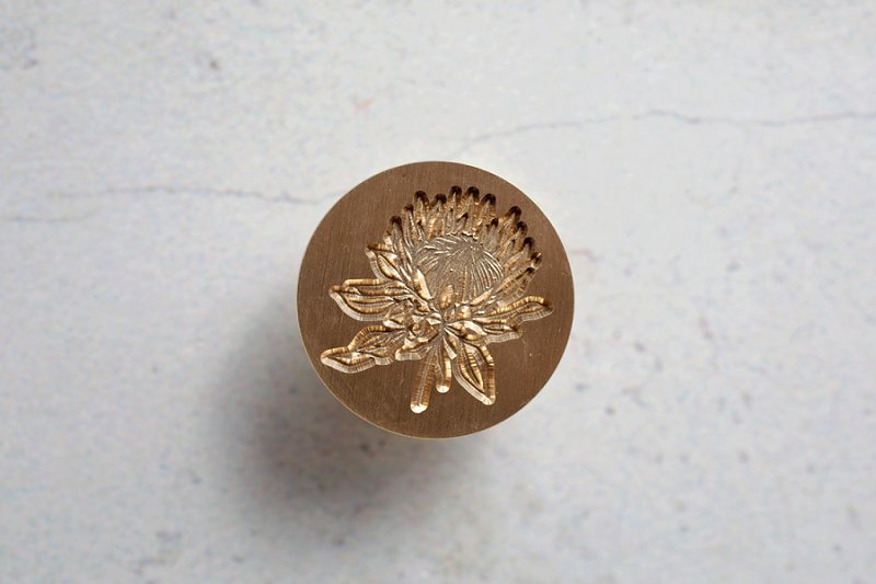 Brass Wax Seal Stamp – Protea